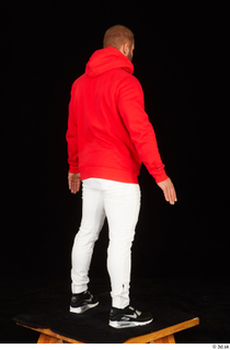  Dave black sneakers dressed red hoodie standing white pants whole body 0006.jpg